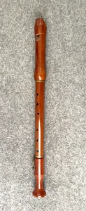 Vintage Schotts 3 Stück Konzert Holz Tenorblockflöte mit Messing Tasten & Blende - Bild 1 von 13