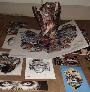 Sandra Chevrier Pop Up Card Wynwood Walls 4x6 postcard And 10 Official Stickers - Picture 1 of 4