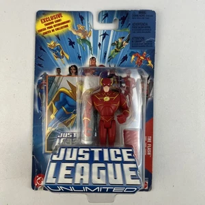 Mattel Justice League Unlimited The Flash 2004 Bubble Coming Off Karte - Bild 1 von 8