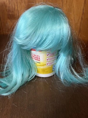 Aqua Blue Spirit Halloween Disfraz Peluca Teatro Vestir Adulto Foto 1 de 4