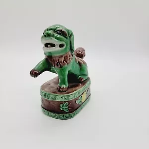 Foo Dog chino esmaltado Sancai de 4" de alto - Imagen 1 de 13