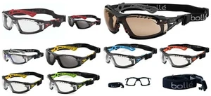 Bolle Rush + Seguridad Gafas Espuma & Cabeza Correa Kit Panorámico SPORTS - Imagen 1 de 23