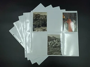 LOT 10 FEUILLES SAFE FOND BLANC POUR CPM 6 CASES RECTO VERSO VERTICALES - Afbeelding 1 van 1