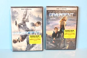 DIVERGENT SERIES: INSURGENT DVD + DIGITAL DIVERGENT DVD + DIGITAL E-MOVIE CASH - Picture 1 of 6