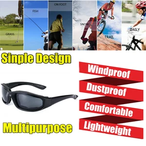 3 Pack Men Women Wind Resistant Foam Padded Glasses Motorcycle Riding Sunglasses - Picture 1 of 15