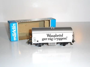 Marklin 4566 SJ Wasabrod Reefer Boxcar. As new cond. HO scale. 3 rail AC. Boxed - Picture 1 of 11