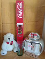 Coka Cola Glasses Juke Box Cookie Jar Polar Bear Coke Brand TV Soda Collection