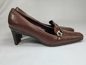 Zapatos de tacón bloque Enzo Angiolini para mujer 7,5 M marrón sin cordones EaKramer - Imagen 1 de 6