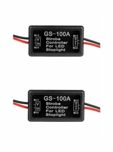 2pcs Flash Strobe Controller Box Flasher Module LED Brake Stop Light Tail Lamp - Picture 1 of 6
