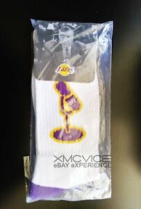 LOS ANGELES LAKERS CHICK HEARN EXCLUSIVE LICENSED SOCKS ADULT BRAND NEW
