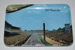 VINTAGE INDIANAPOLIS 500 TRINKET TRAY RACETRACK PARADE LAP INDYCAR NASCAR ITALY - Picture 1 of 4