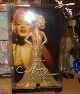 LAST UNIT!!! BARBIE MARILYN MONROE, GOLD DRESS, NRFB, LAST UNIT!!! - Foto 1 di 10