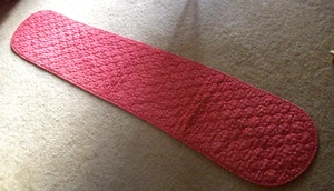 Handmade Red Floral 68" x 12" Quilted Fabric Table Runner See Pics - Picture 1 of 4