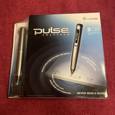 Livescribe Pulse Smartpen 2GB 200 hrs Audio Recorder APA-00003 Pen - Image 1 of 4
