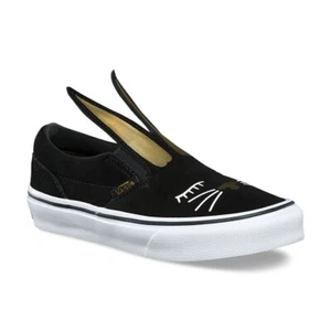 Vans Slip On Bunny Black & Gold Sneakers. Brand New. Kids Size: 10.5 - Picture 1 of 6