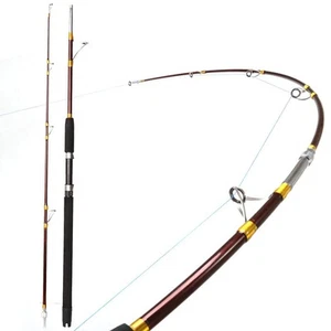 Jig Jigging Spinning Fishing Rod Deep Sea Jig Pole 30-50lbs/50-80lbs Brown A/... - Picture 1 of 7