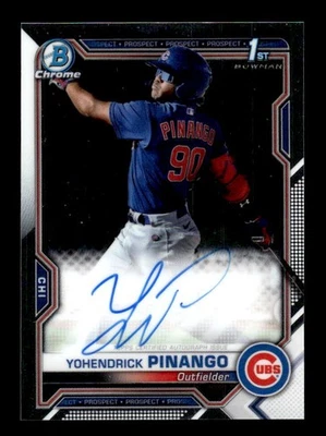 2021 Bowman Chrome #CPA-YP Yohendrick Pinango Prospect Autographs - Image 1 of 2