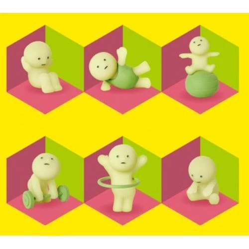 3-дюймовая мини-фигурка Smiski Glow In The Dark серия Let's Exercise Dreams - Изображение 1 из 1