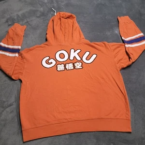 Sudadera con Capucha Dragon Ball Z Goku Talla Grande Anime Dibujos Animados Naranja Logo Grande - Imagen 1 de 7