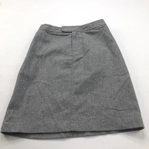 J.Crew 4 (Fits 26 In) Women's Zip Flat Lined Midi A-Line Pencil Skirt Gray - Picture 1 of 8