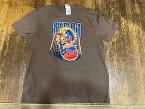 Vintage Six Flags 2006 Looney Tunes Shirt Bugs Tweety Foghorn Taz XL NWT - Picture 1 of 6