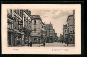 Ansichtskarte Wesel, Brückstrasse mit Geschäften 1915 - Picture 1 of 2