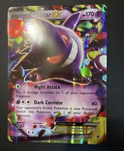 Pokemon Card Gengar EX 34/119 XY Phantom Forces Holo Rare Jumbo card - Picture 1 of 2