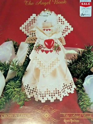 Cross 'n Patch 089 ANGEL BOOK 10pg booklet Emie Bishop hardanger 1993 - Image 1 of 4