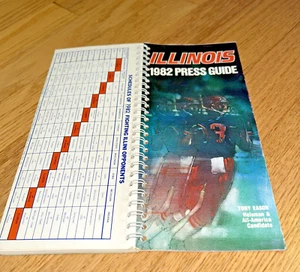 1982 UNIVERSITY OF ILLINOIS / FIGHTING ILLINI - FOOTBALL PRESS GUIDE - Picture 1 of 15