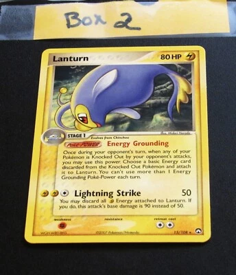 Lanturn 15/108 EX Power Keepers - Rare Pokemon Card - NM - Image 1 of 4