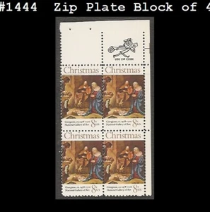 USA4 #1444 MNH ZIP PB4 Adoración de Navidad del Sheph - Imagen 1 de 1