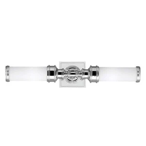 Luce Lampada da Parete Stanza Bagno LED Vetro Specchio Cromo Lucidato IP44 - Foto 1 di 1