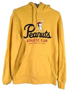 Divided Peanuts gold Snoopy men's S hoodie preowned - Picture 1 of 7