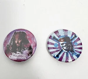 Fluch der Karibik Captain Jack Sparrow Set 2 Knöpfe - Bild 1 von 8