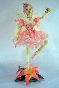 Cloth Art Doll CD Pattern "Dances with Butterflies" by Stephanie Novatski - Picture 1 of 2