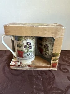 Kent Pottery Antiquites Du Jardin Garden Mug With Lid. New - Picture 1 of 13