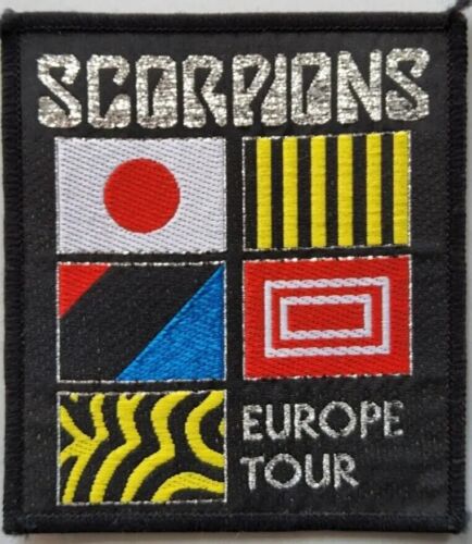 Scorpions Europe Tour Patch Unused Original hard rock heavy metal clothes patch 