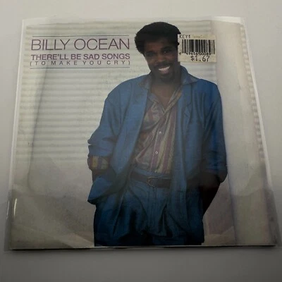 BILLY OCEAN "THERE'LL BE SAD SONGS" 45 RPM Record Picture Sleeve - Image 1 of 4