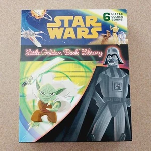 Star Wars Little Golden Book Library w/ Slipcover Hardcover Set of 6 Trilogy - Picture 1 of 11