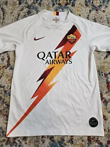 2019-2020 Nike Authentic AS Roma Away Jersey Size Small Soccer Qatar Airways - Picture 1 of 8