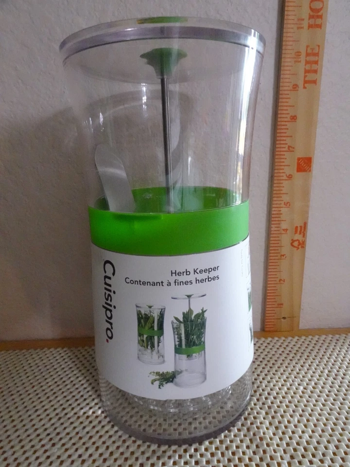 Оригинальный контейнер для хранения трав CUISINEIPRO сохраняет травы свежими НОВЫЙ - Изображение 1 из 4
