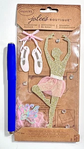 Jolee's Ballet Ballerina Stickers Scrapbooking Embellishment Card - Picture 1 of 1