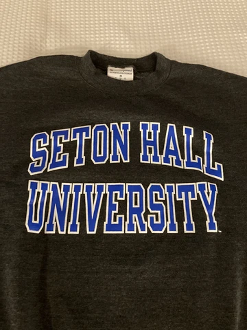 Seton Hall University Pirates Crew neck Sweatshirt M+ by Champion Cover
