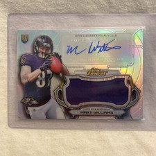 2015 Topps Finest Jumbo Relic Refractor Maxx Williams #AJRR-MW Rookie Auto RC