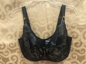 NWT MAISON LEJABY ELIXIR VENENUM BLACK UNDERWIRED FULL COVERAGE BRA ~ 36G - Picture 1 of 10
