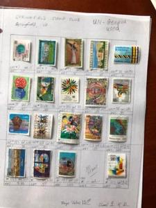 UN stamps, Used Geneva issues, 19 Different up to Cat # 213 - Picture 1 of 1