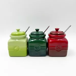 le creuset mini jam jar set of 3 Rare Set - Picture 1 of 5