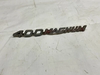 Dodge Charger 1971-1974 capó emblema 400 Magnum adorno insignia placa de identificación Mopar Foto 1 de 4