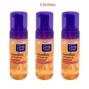 johnson & Johnson Clean & Clear Essentials Self-Foaming Facial Wash 150 ml/3pcs - Foto 1 di 8