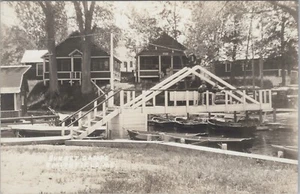 Vtg Smithfield, Maine Sunset Camps RPPC Real Photo Postcard #4184 - Picture 1 of 2